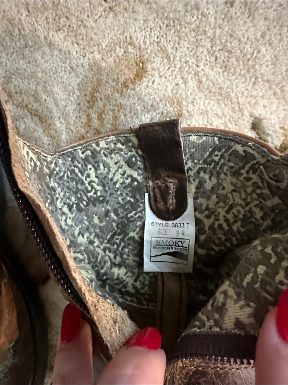 Girls' Brown Embroidered Western Boots